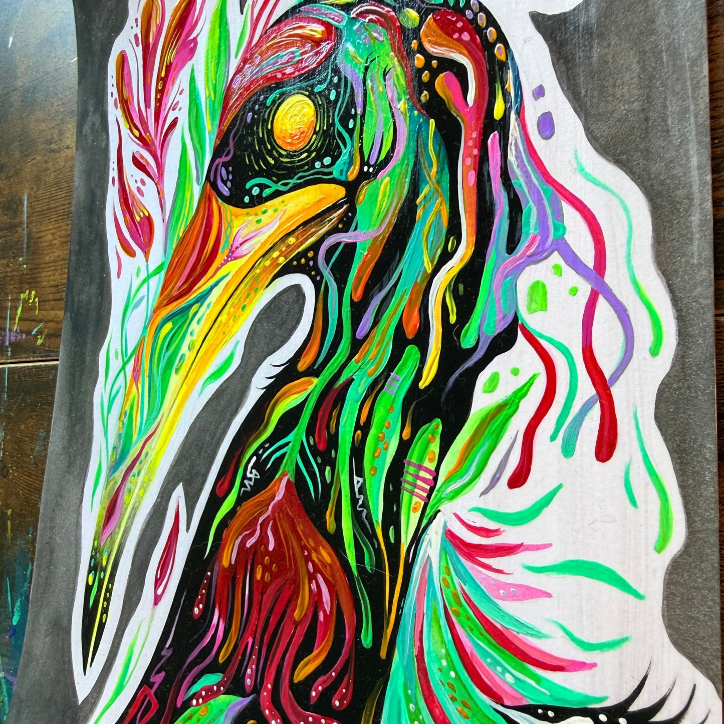 “Flying Paradise” Original Painting by BrooklynSnobs