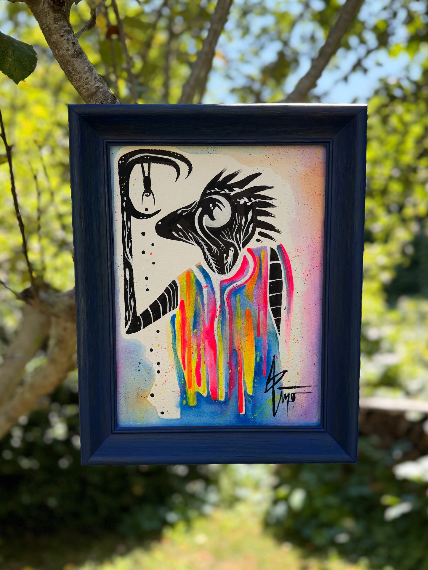 “Stealing from a Shadow” Original Painting by BrooklynSnobs