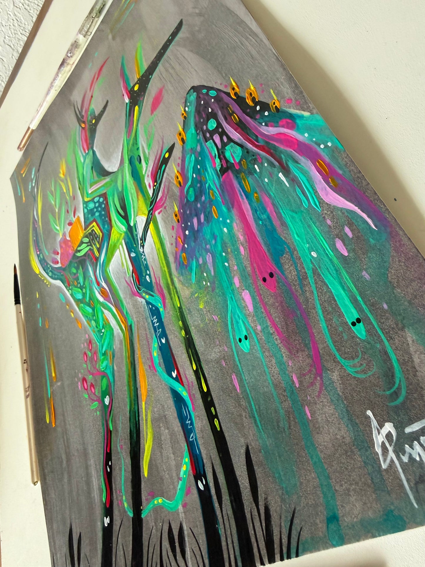 Last Look Before Leaving Home – Original Acrylic Painting