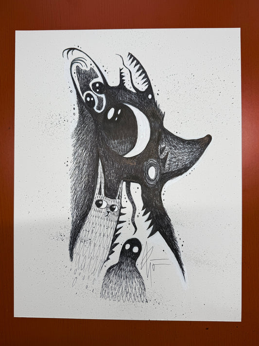 “Innocent Eyes and a Broken Spirit.” original painting by BrooklynSnobs