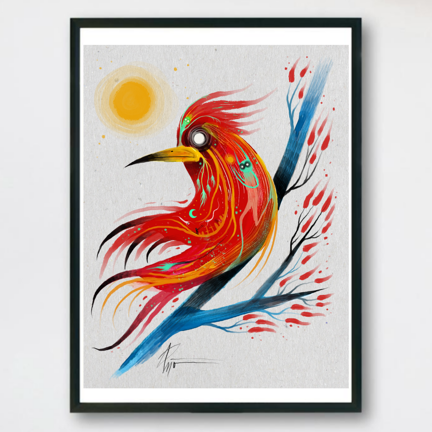 “Feathers in a Lucid Dream" matte print.