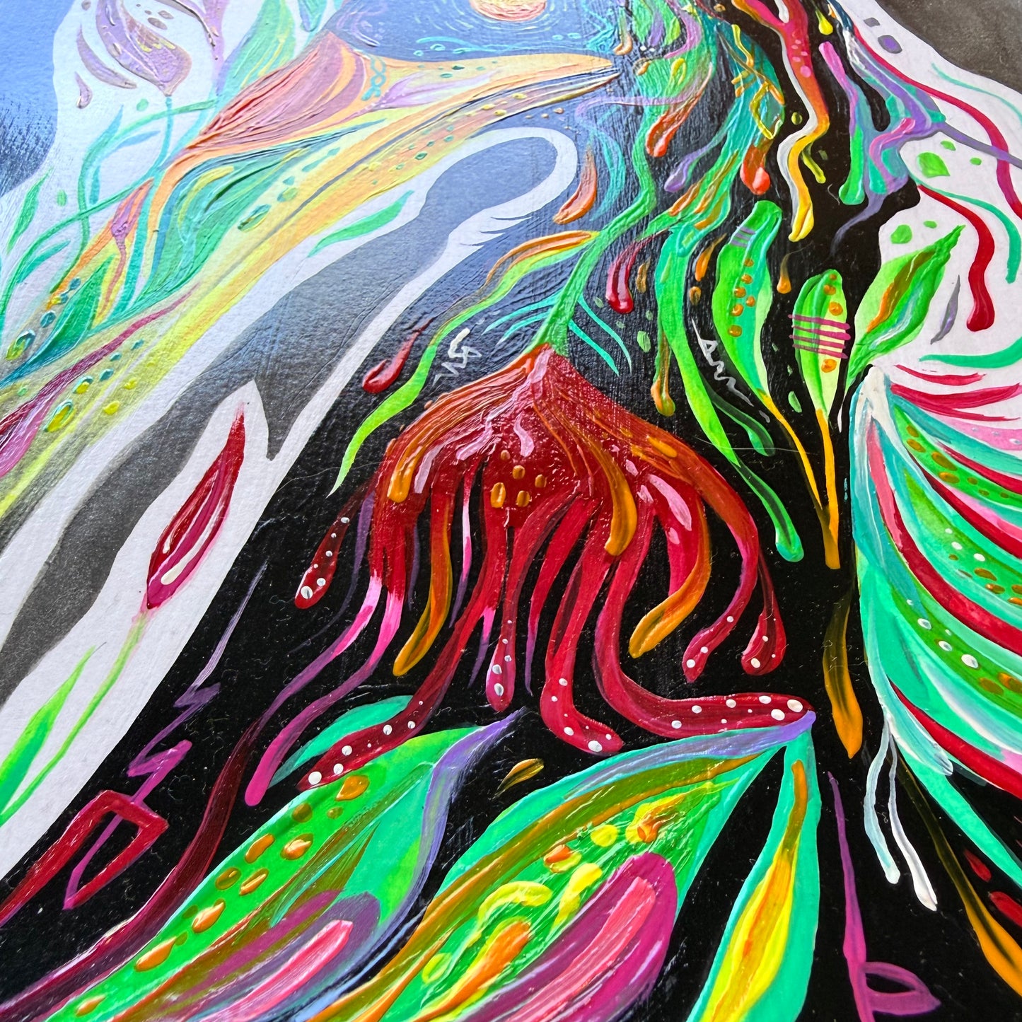 “Flying Paradise” Original Painting by BrooklynSnobs