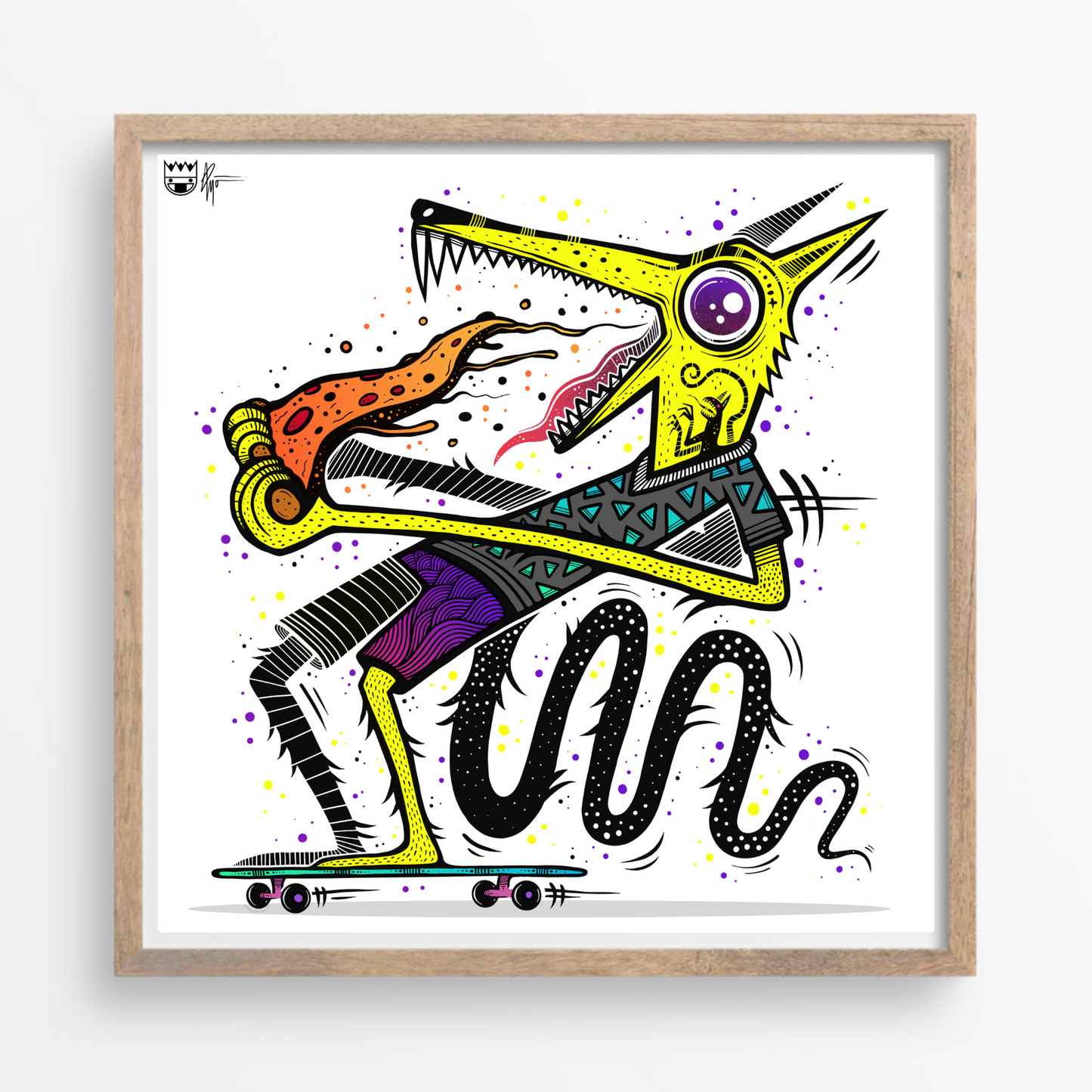 "Pizza Wolf" Matte Print