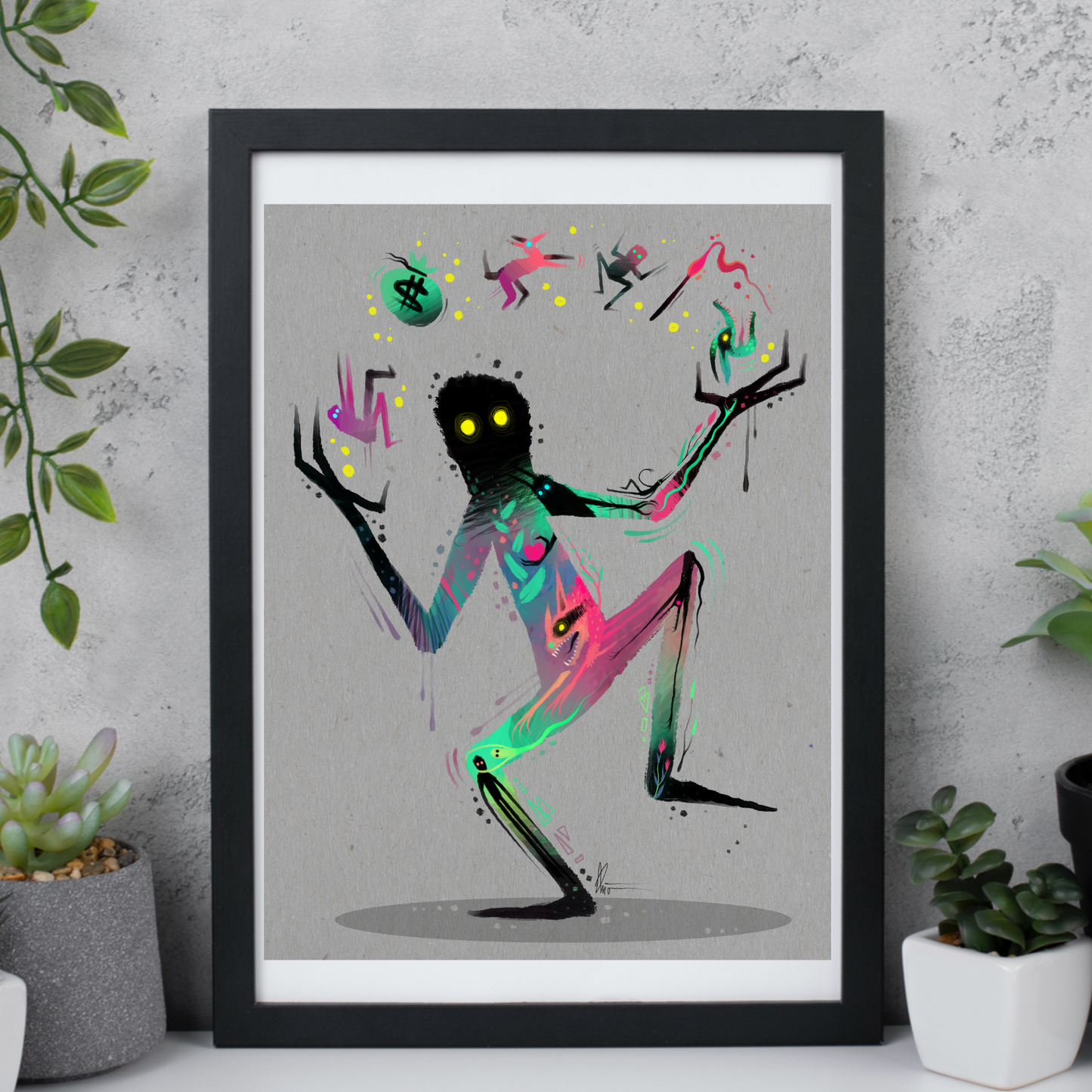 Juggling my Life. matte print.