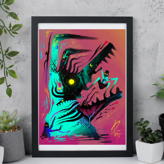 No title. Matte print