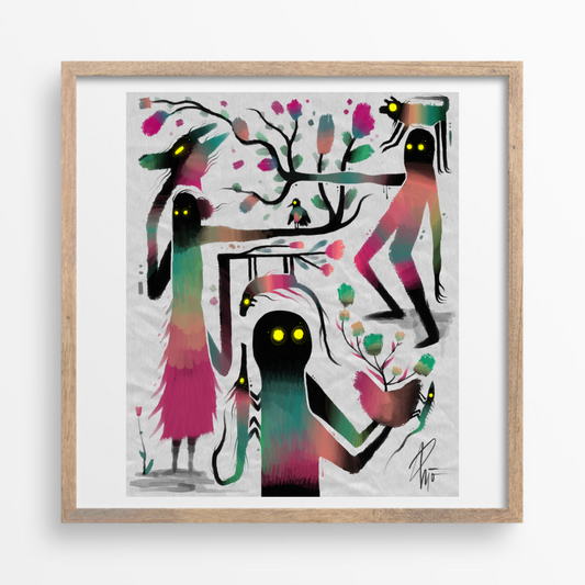 We were once organic. Matte print.
