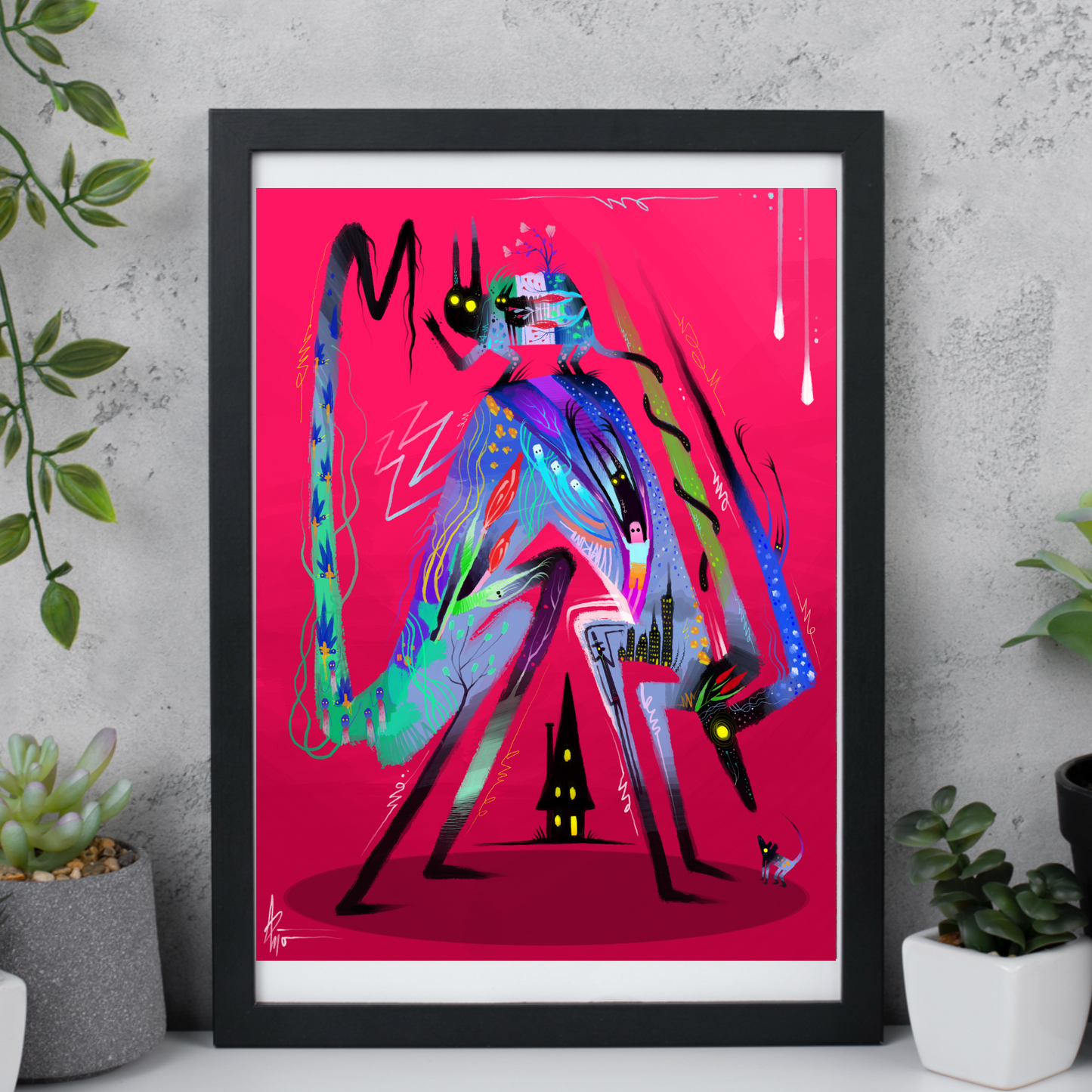 Neighbors. matte print.