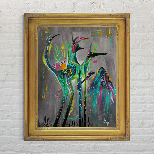 Last Look Before Leaving Home – Original Acrylic Painting