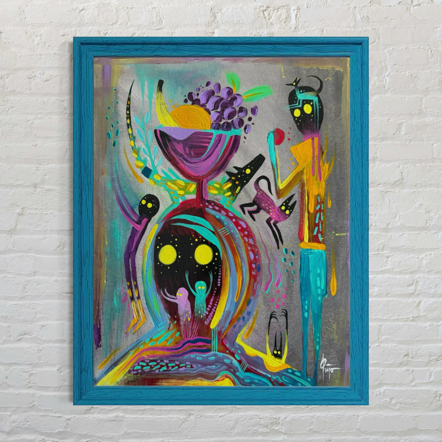 Lost while Snacking– Original Acrylic Painting