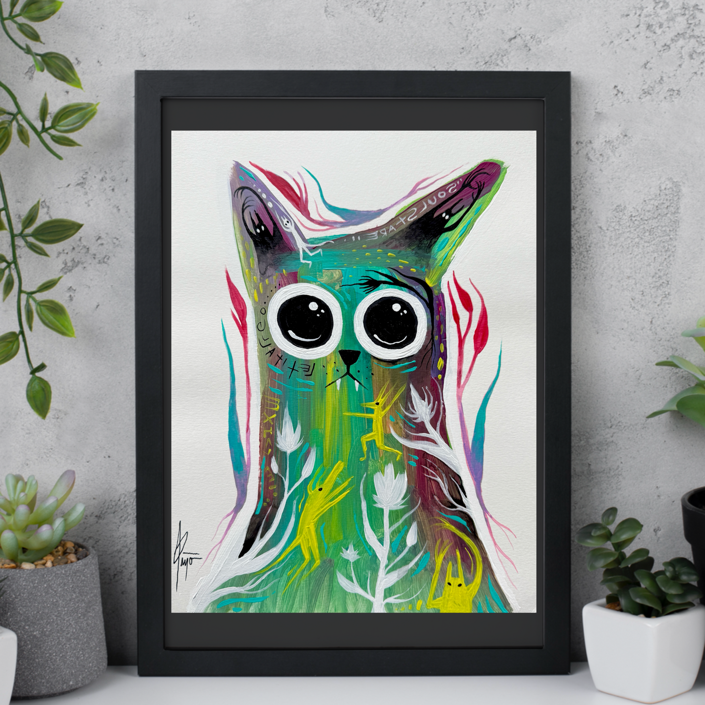 “Cat Portrait #1” print.